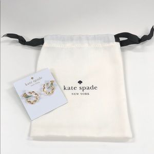 Kate Spade  Scallops Small Hoops Earrings
